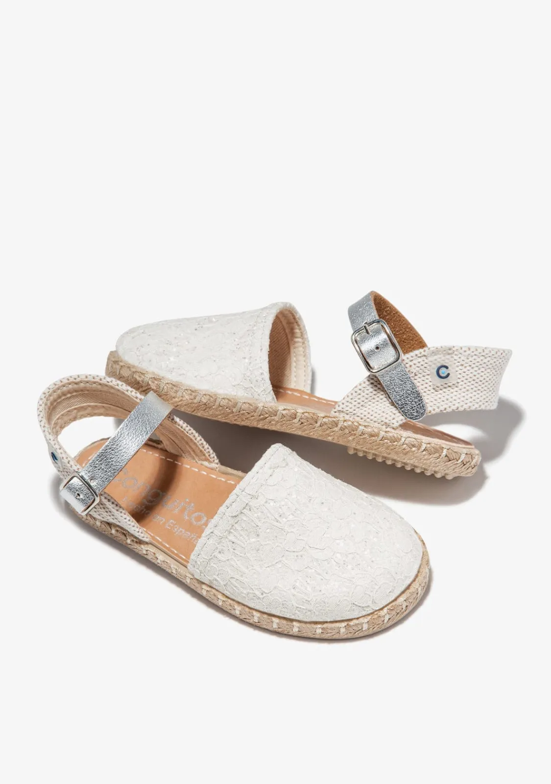 Conguitos Alpargatas Bordado Blanco^ Alpargatas|Zapatos De Ceremonia