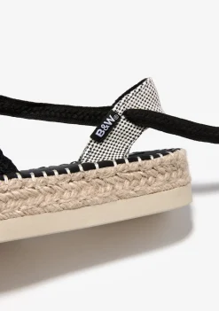 Conguitos Alpargatas Crochet Negro B&W^ Alpargatas|Alpargatas