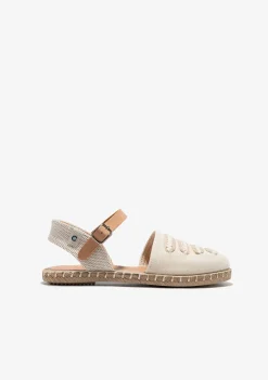 Conguitos Alpargatas Hebilla Tiras Beige^ Alpargatas|Zapatos De Ceremonia