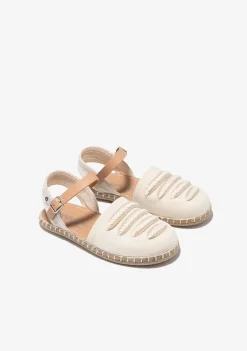 Conguitos Alpargatas Hebilla Tiras Beige^ Alpargatas|Zapatos De Ceremonia