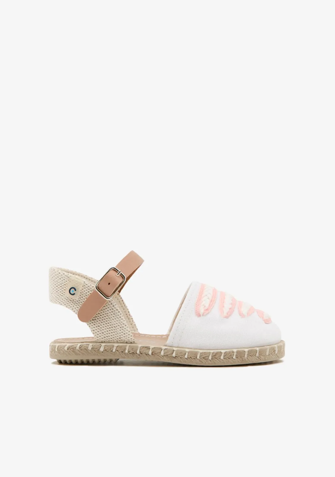 Conguitos Alpargatas Hebilla Tiras Blanco^ Alpargatas|Zapatos De Ceremonia