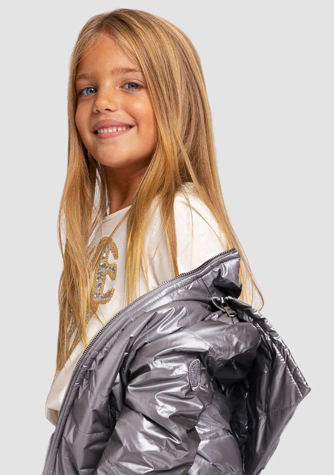 Conguitos Anorak De Niña Plata^ Chaquetas