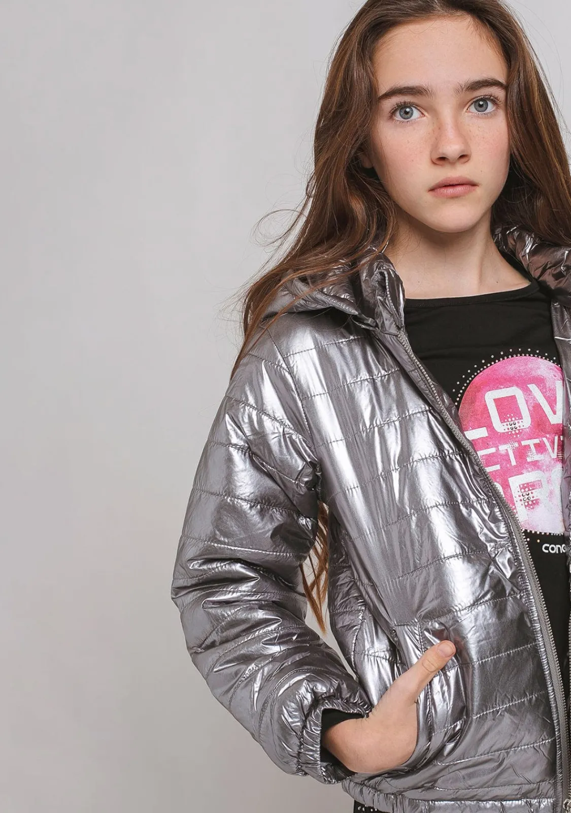 Conguitos Anorak Niña Gris Plomo^ Chaquetas