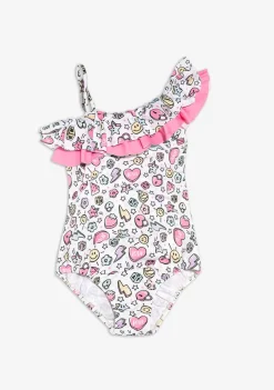 Conguitos Bañador Niña Estampado Abalorios Blanco^ Baño