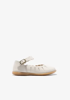 Conguitos Bailarinas De Bebé Hebilla Ondas Beige^ Bailarinas|Zapatos De Ceremonia