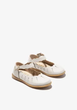 Conguitos Bailarinas De Bebé Hebilla Ondas Beige^ Bailarinas|Zapatos De Ceremonia