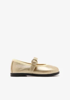 Conguitos Bailarinas De Bebé Hebilla Dorado^ Bailarinas|Zapatos De Ceremonia