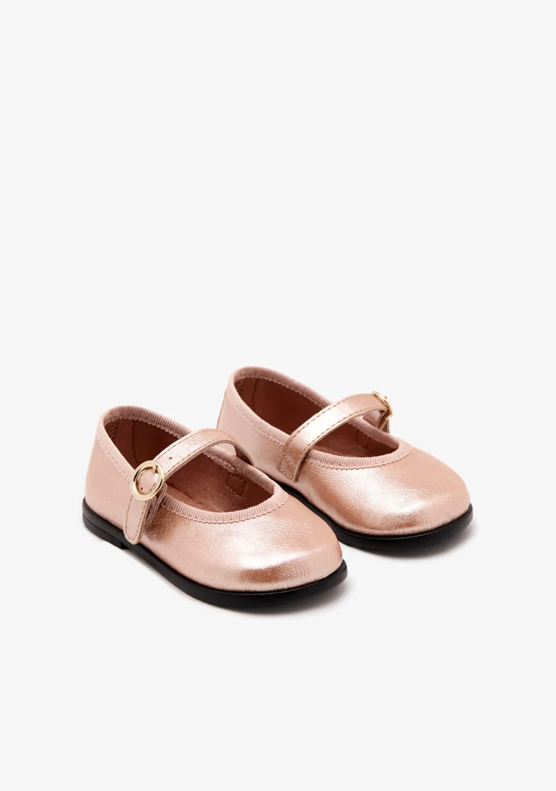 Conguitos Bailarinas De Bebé Hebilla Rosa^ Bailarinas