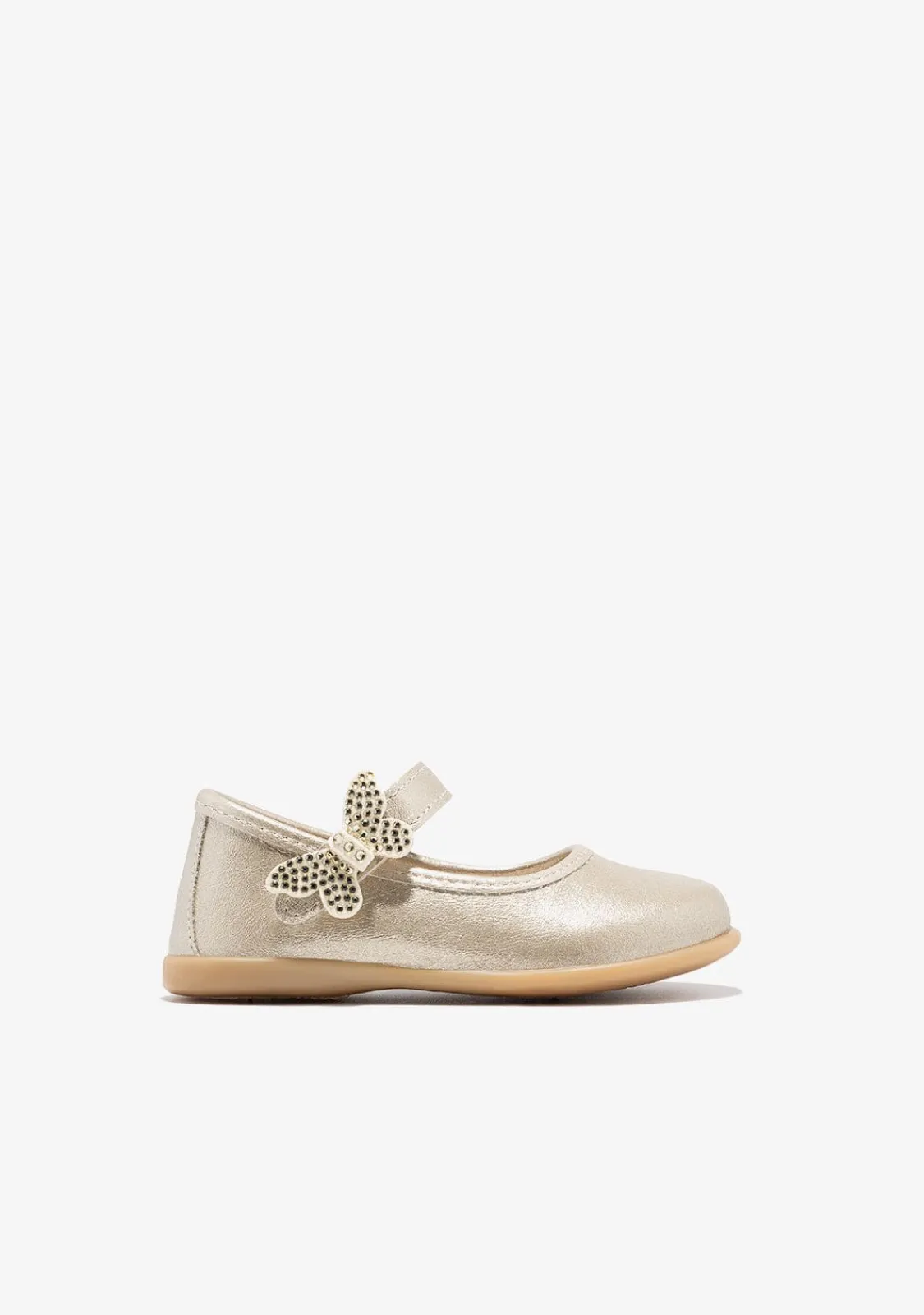 Conguitos Bailarinas De Bebé Mariposa Oro^ Bailarinas|Zapatos De Ceremonia