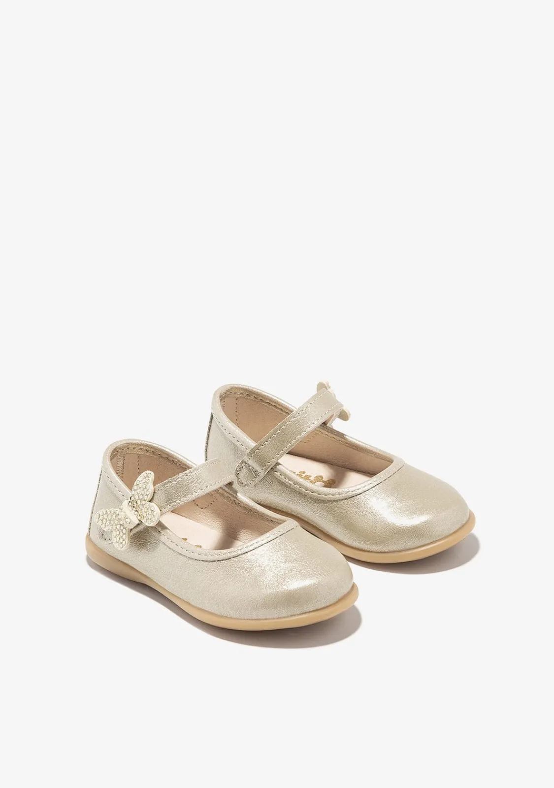 Conguitos Bailarinas De Bebé Mariposa Oro^ Bailarinas|Zapatos De Ceremonia