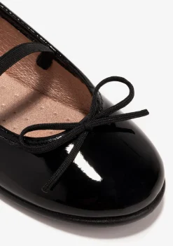 Conguitos Bailarinas De Niña Charol Negro B&W^ Zapatos|Zapatos De Ceremonia
