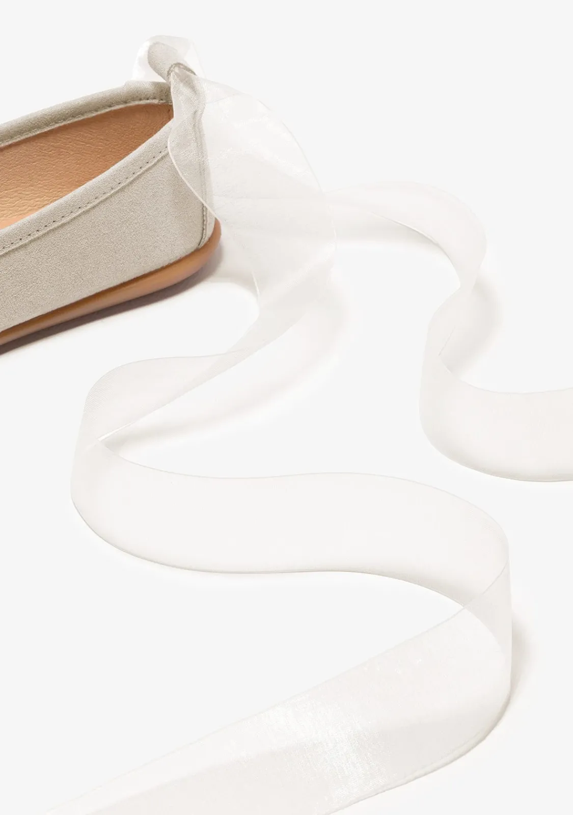 Conguitos Bailarinas De Niña Lazo Beige^ Zapatos De Ceremonia|Bailarinas