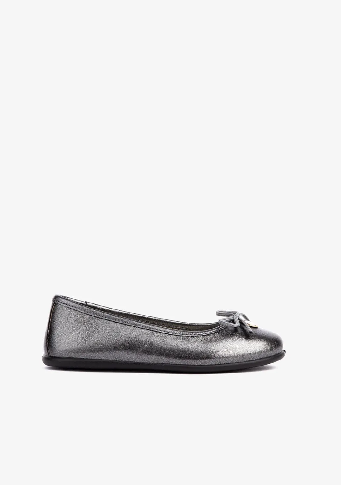 Conguitos Bailarinas De Niña Metalizado Plomo^ Zapatos|Bailarinas