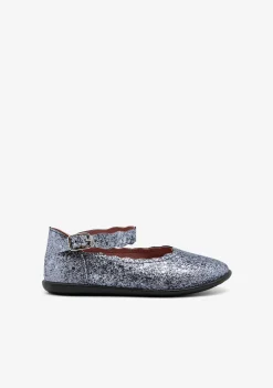 Conguitos Bailarinas Ondas Glitter Plomo^ Bailarinas|Zapatos De Ceremonia