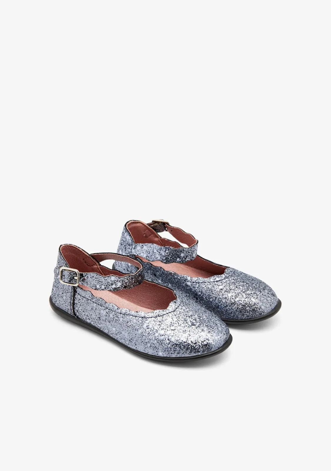 Conguitos Bailarinas Ondas Glitter Plomo^ Bailarinas|Zapatos De Ceremonia