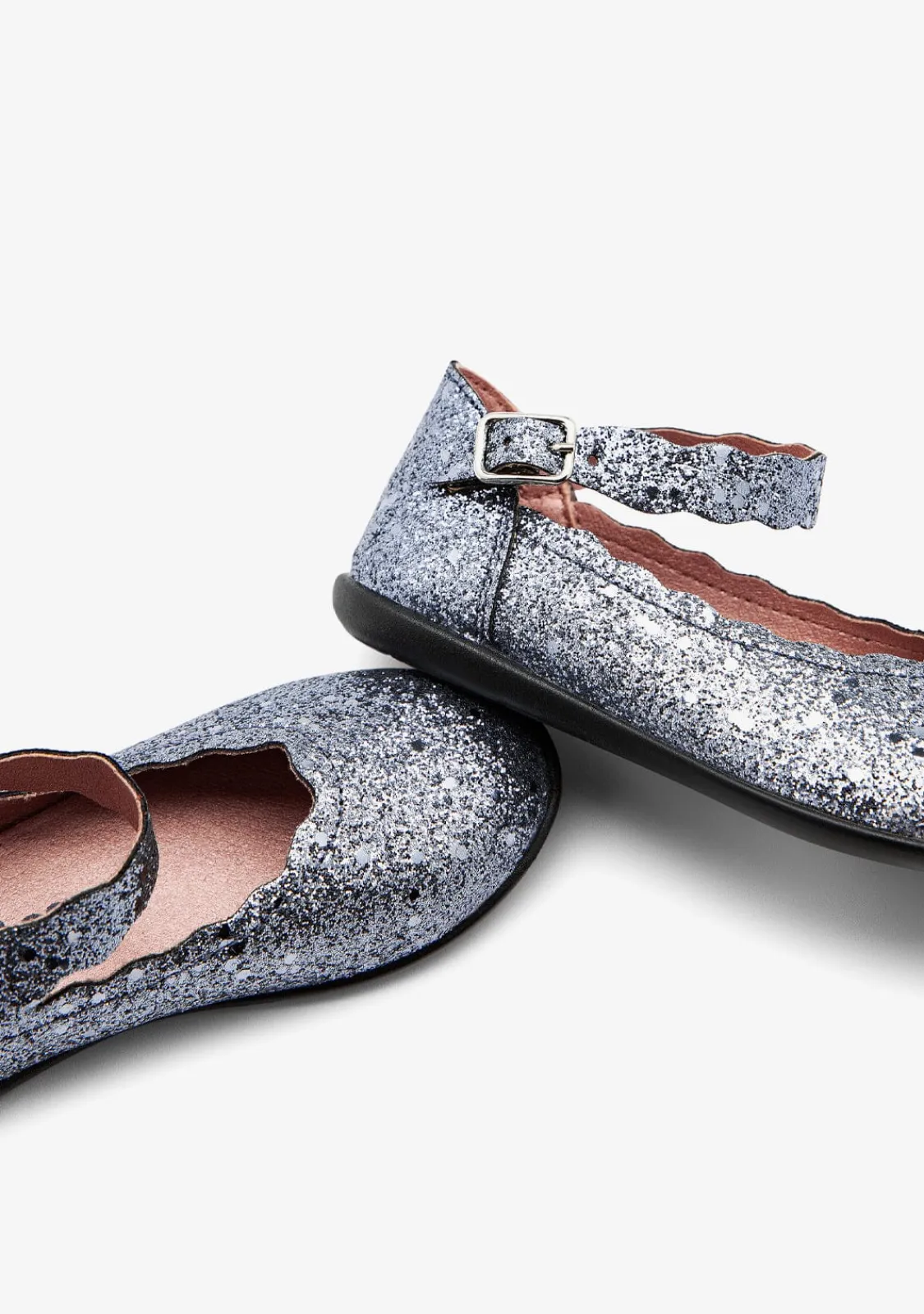 Conguitos Bailarinas Ondas Glitter Plomo^ Bailarinas|Zapatos De Ceremonia