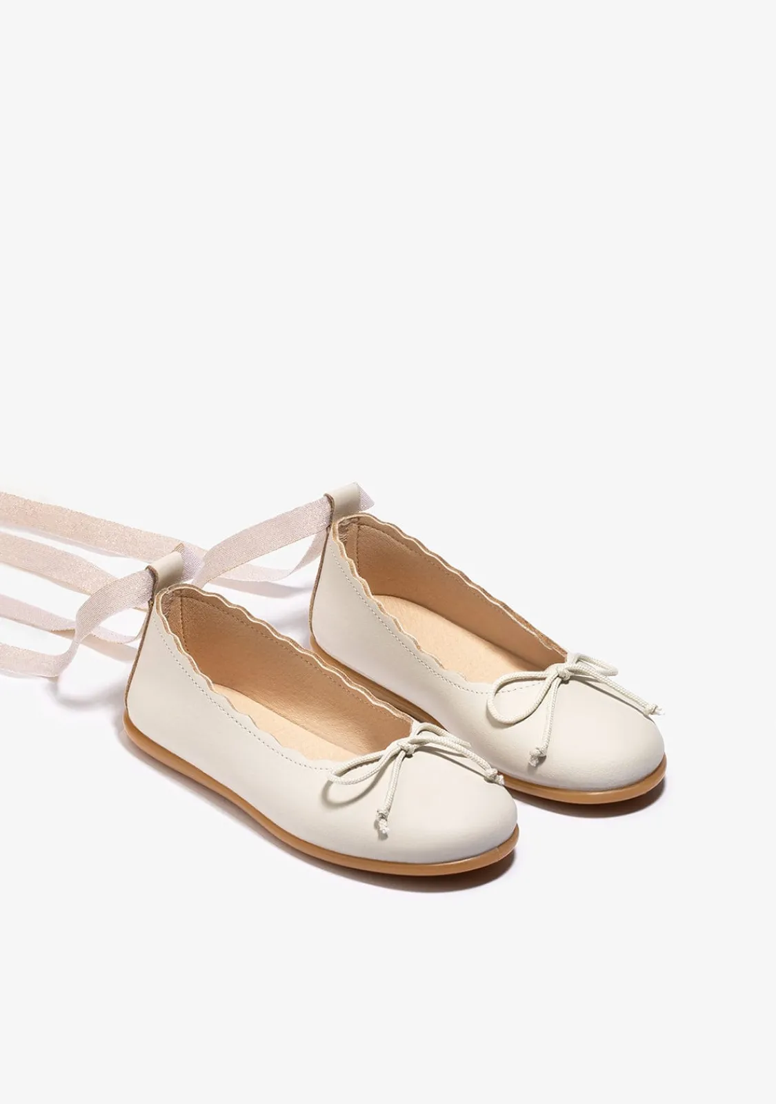 Conguitos Bailarinas Ondas Tira Beige^ Zapatos|Zapatos De Ceremonia