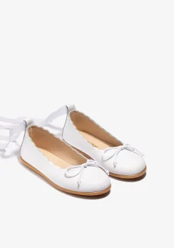 Conguitos Bailarinas Ondas Tira Blanco^ Zapatos|Zapatos De Ceremonia