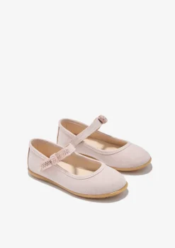 Conguitos Bailarinas Strass Rosa^ Zapatos De Ceremonia|Bailarinas