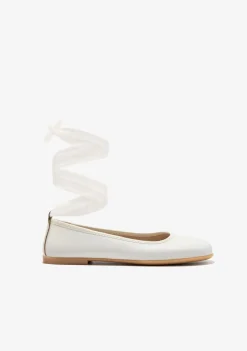 Conguitos Bailarinas Tira Beige B&W^ Zapatos|Zapatos De Ceremonia