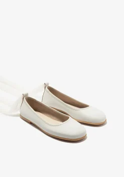 Conguitos Bailarinas Tira Beige B&W^ Zapatos|Zapatos De Ceremonia