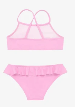 Conguitos Bikini De Niña Volante Rosa^ Baño
