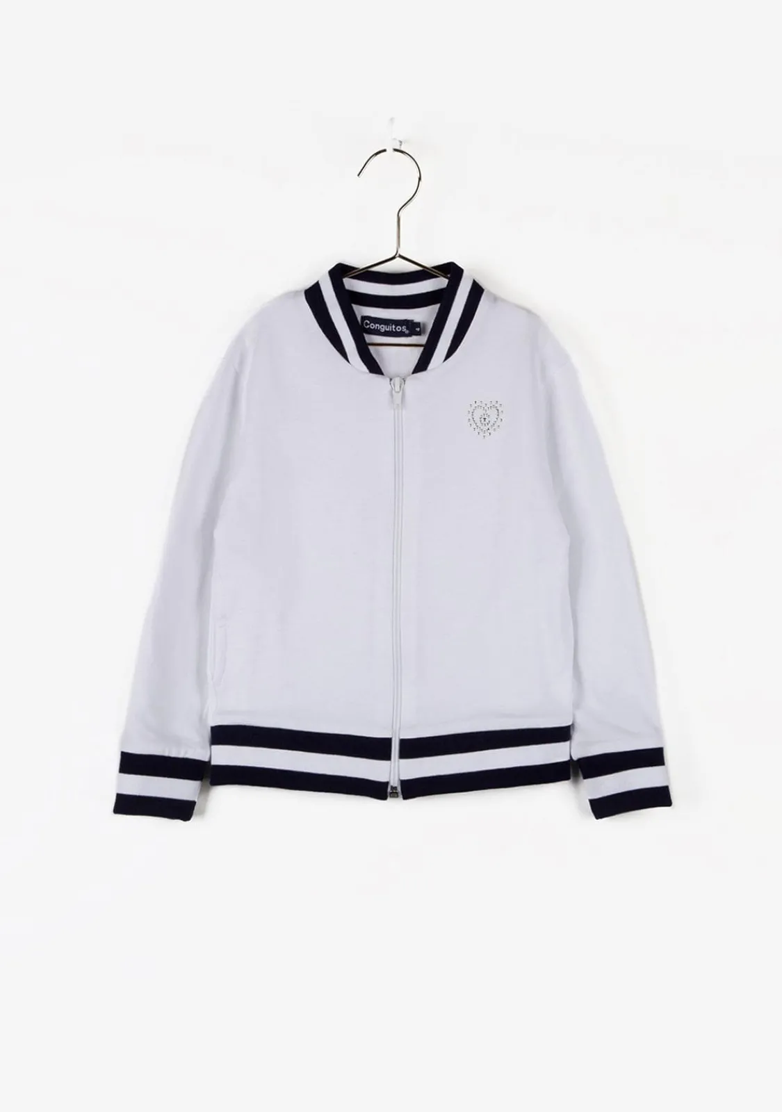 Conguitos Bomber Blanca De Niña^ Chaquetas
