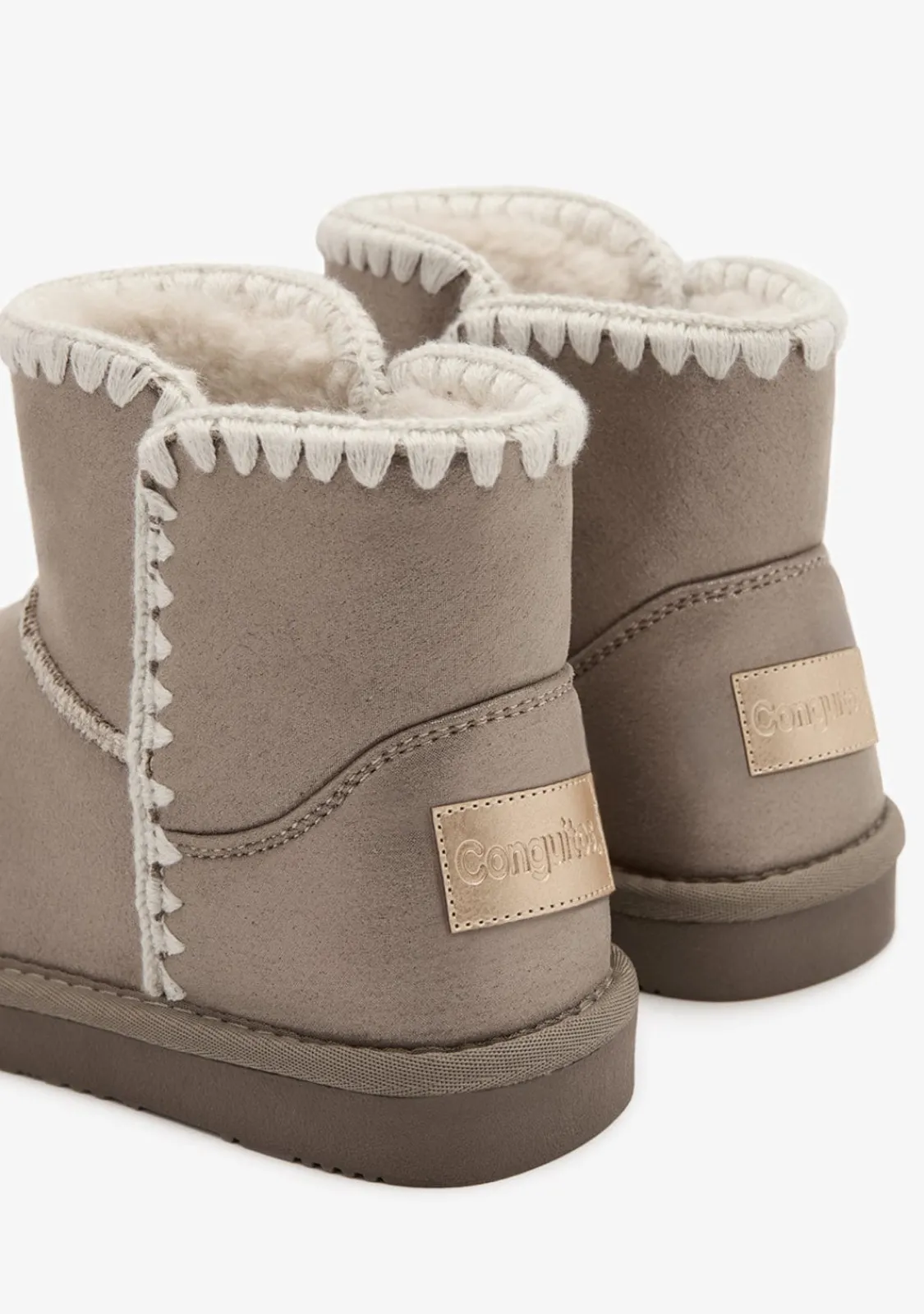Conguitos Botas Australianas Bajas Bordado Bronce^ Botas Australianas|Botas
