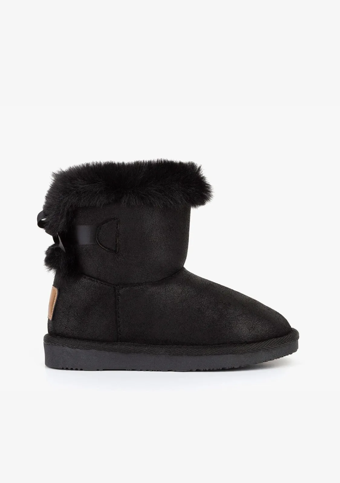 Conguitos Botas Australianas B&W Negro Con Lazo^ Botas Australianas|Botas Australianas