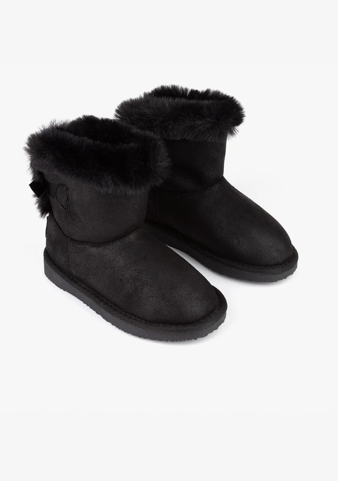 Conguitos Botas Australianas B&W Negro Con Lazo^ Botas Australianas|Botas Australianas
