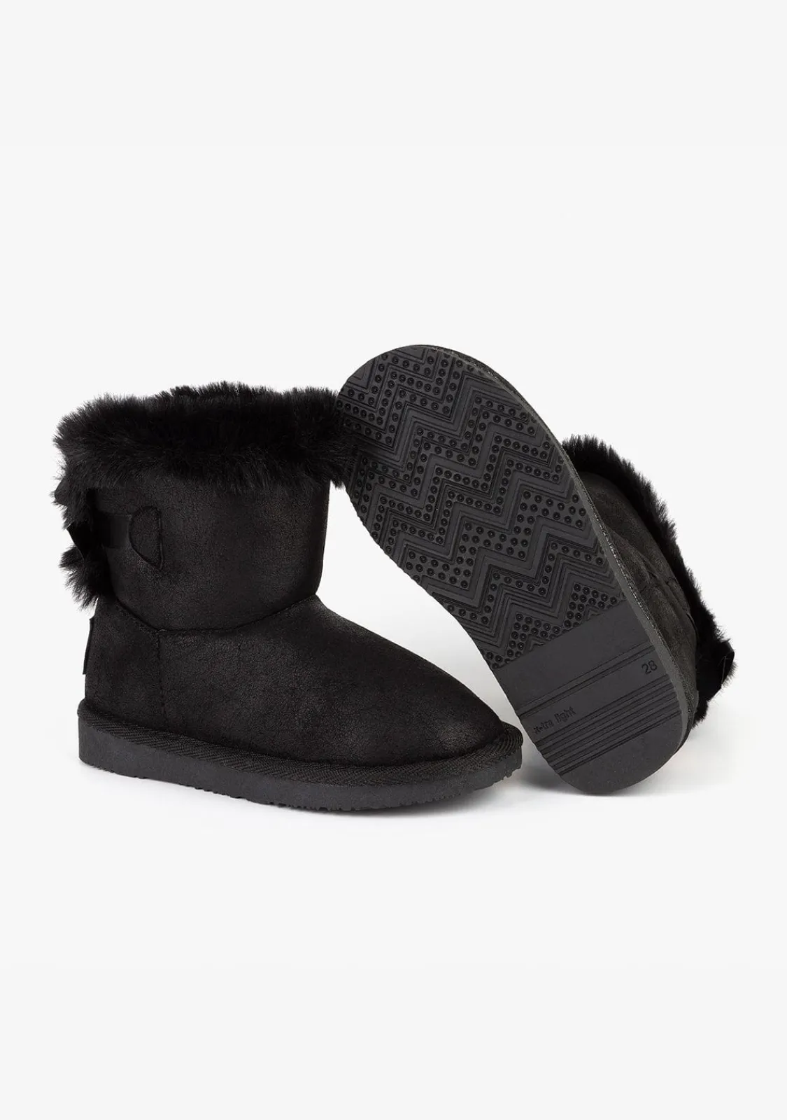 Conguitos Botas Australianas B&W Negro Con Lazo^ Botas Australianas|Botas Australianas