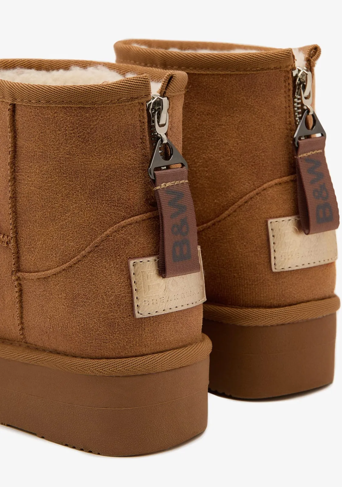Conguitos Botas Australianas Cremallera Tan B&W^ Botas Australianas|Botas Australianas
