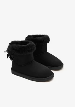 Conguitos Botas Australianas Lazo Pelo Water Repellent Negro B&W^ Botas Australianas|Botas Australianas