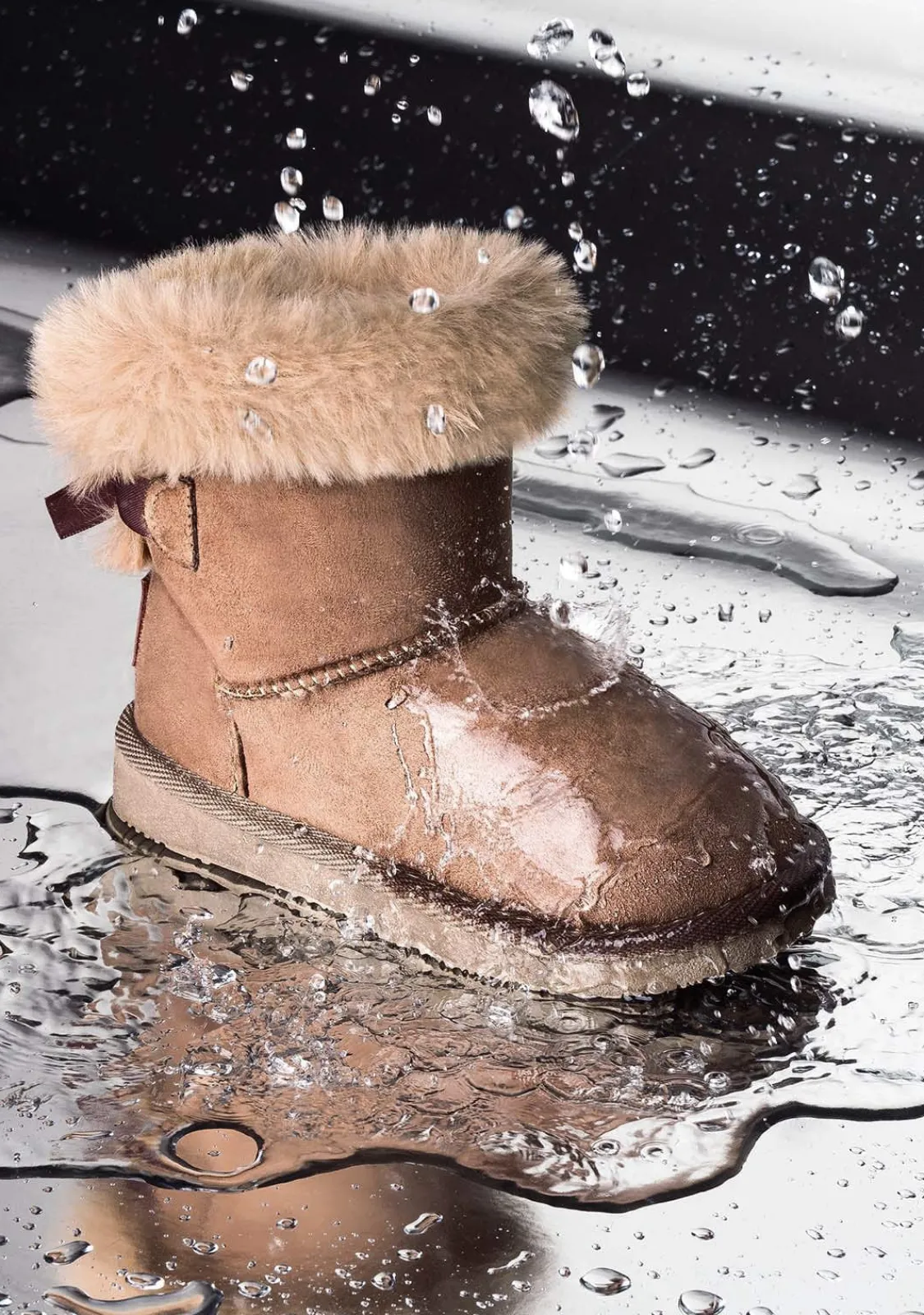 Conguitos Botas Australianas Lazo Pelo Water Repellent Taupe B&W^ Botas Australianas|Botas Australianas