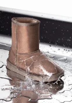 Conguitos Botas Australianas Logo Water Repellent Taupe B&W^ Botas Australianas|Botas Australianas