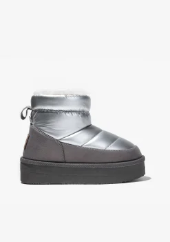 Conguitos Botas Australianas Metalizado Plata B&W^ Botas Australianas|Botas Australianas