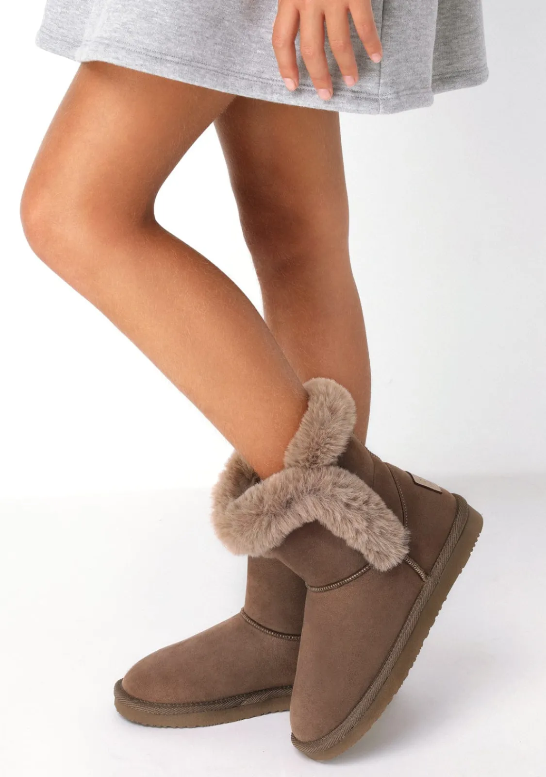 Conguitos Botas Australianas Pelo Taupe B&W^ Botas Australianas|Botas Australianas