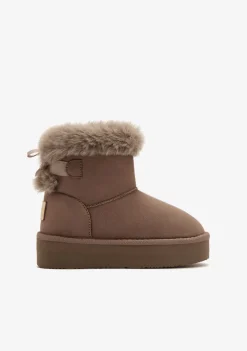 Conguitos Botas Australianas Pelo Water Repellent Taupe B&W^ Botas Australianas|Botas Australianas
