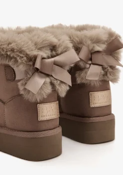 Conguitos Botas Australianas Pelo Water Repellent Taupe B&W^ Botas Australianas|Botas Australianas