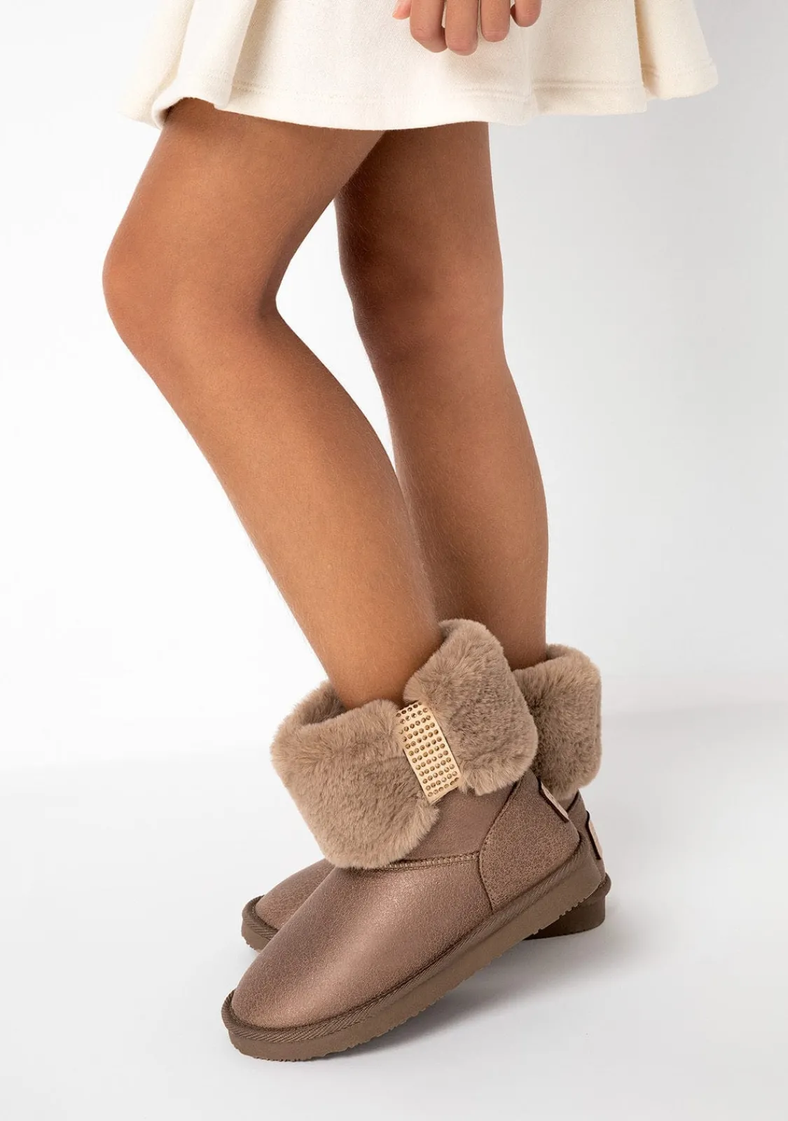 Conguitos Botas Australianas Strass Pelo Bronce B&W^ Botas Australianas|Botas Australianas