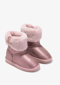 Conguitos Botas Australianas Strass Pelo Rosa B&W^ Botas Australianas|Botas Australianas