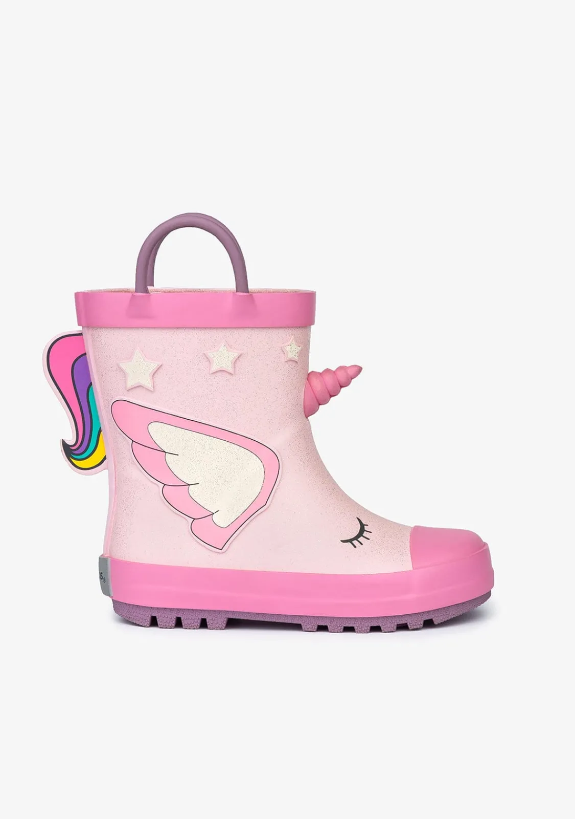 Conguitos Botas De Agua Unicornio Goma Rosa Claro^ Botas De Agua|Botas De Agua