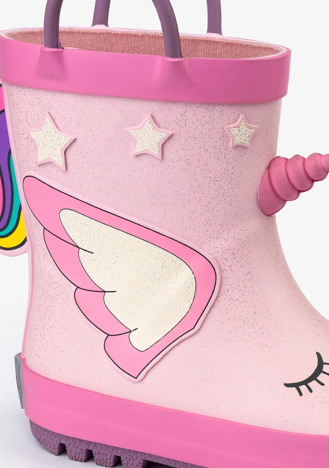 Conguitos Botas De Agua Unicornio Goma Rosa Claro^ Botas De Agua|Botas De Agua