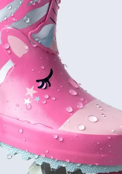 Conguitos Botas De Agua Unicornio Rosa De Goma^ Botas De Agua|Botas De Agua
