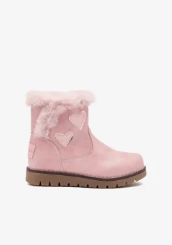 Conguitos Botas De Felpa Rosa Corazón^ Botas