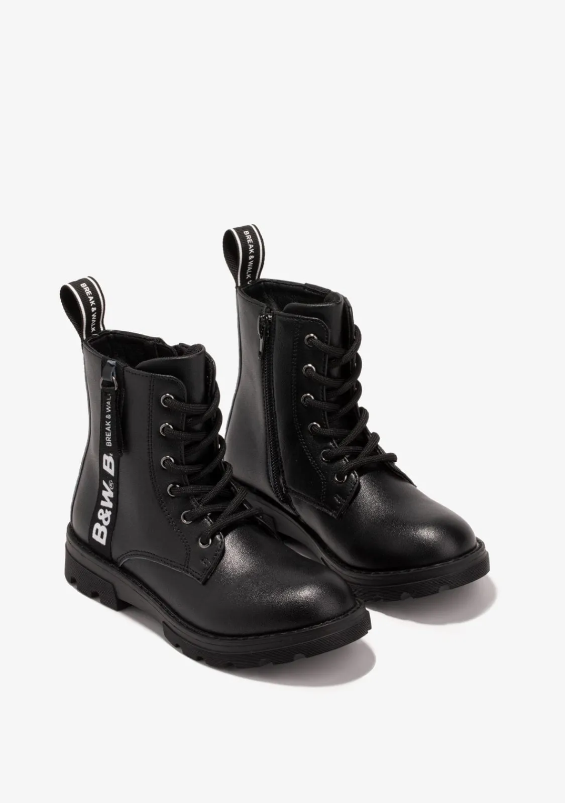 Conguitos Botas De Niña Militares Logo Negro B&W^ Botas|Botas