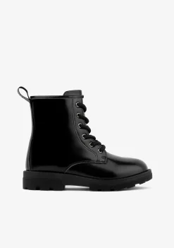 Conguitos Botas De Niña Militares Negro B&W^ Botas|Botas