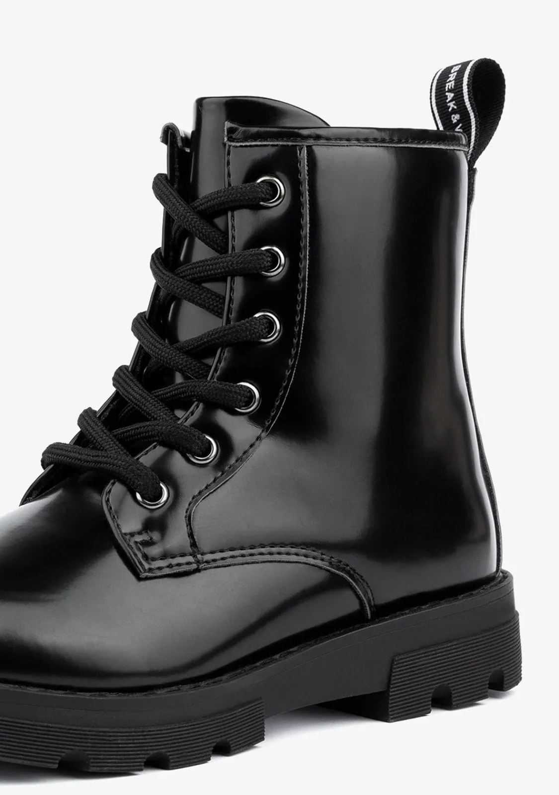 Conguitos Botas De Niña Militares Negro B&W^ Botas|Botas