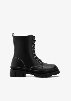 Conguitos Botas De Niña Napa Negro B&W^ Botas|Botas