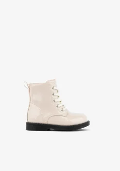 Conguitos Botines De Bebé Charol Sintético Beige^ Botas|Botas